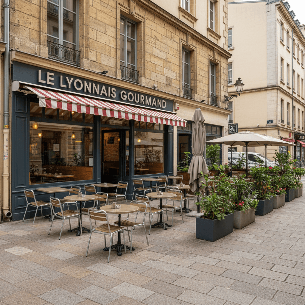 Fast-food 160m² à Lyon : terrasse