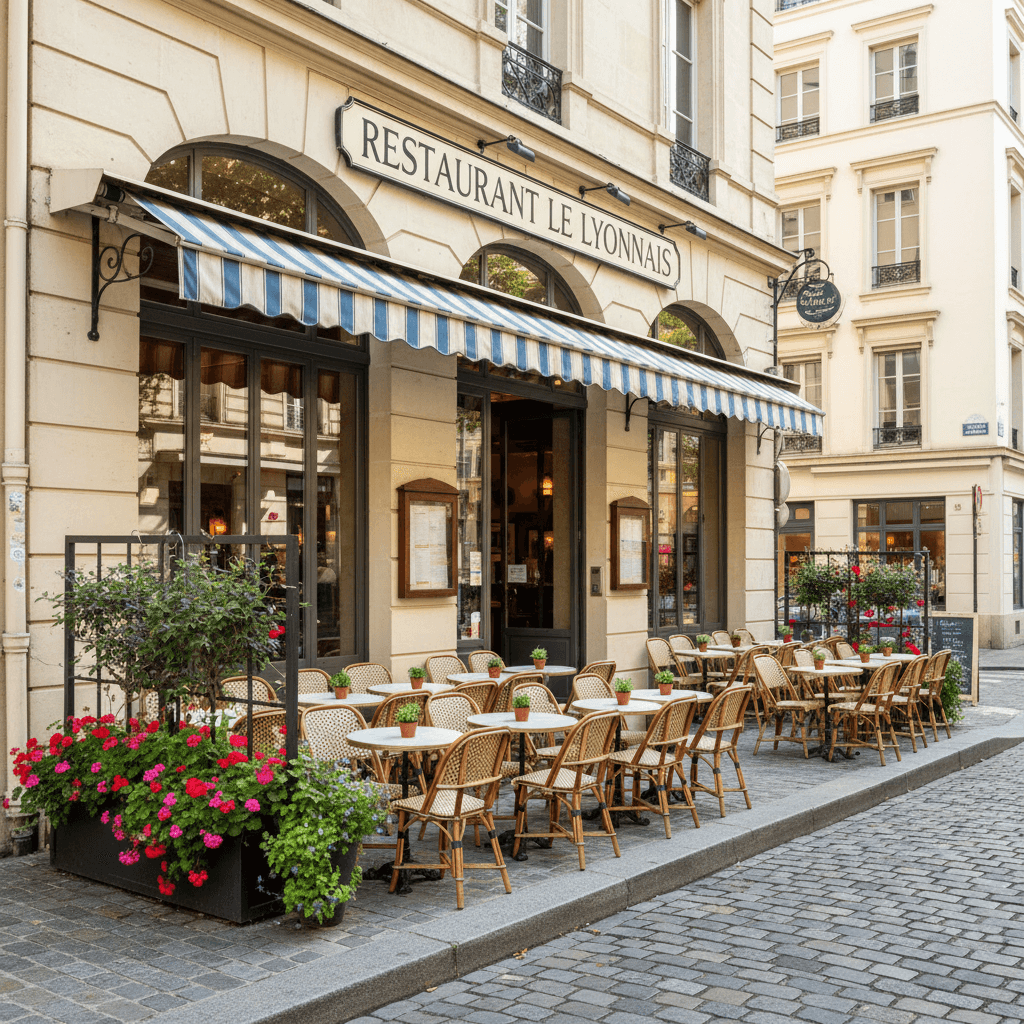 Restaurant 144m² à Lyon : terrasse - extraction