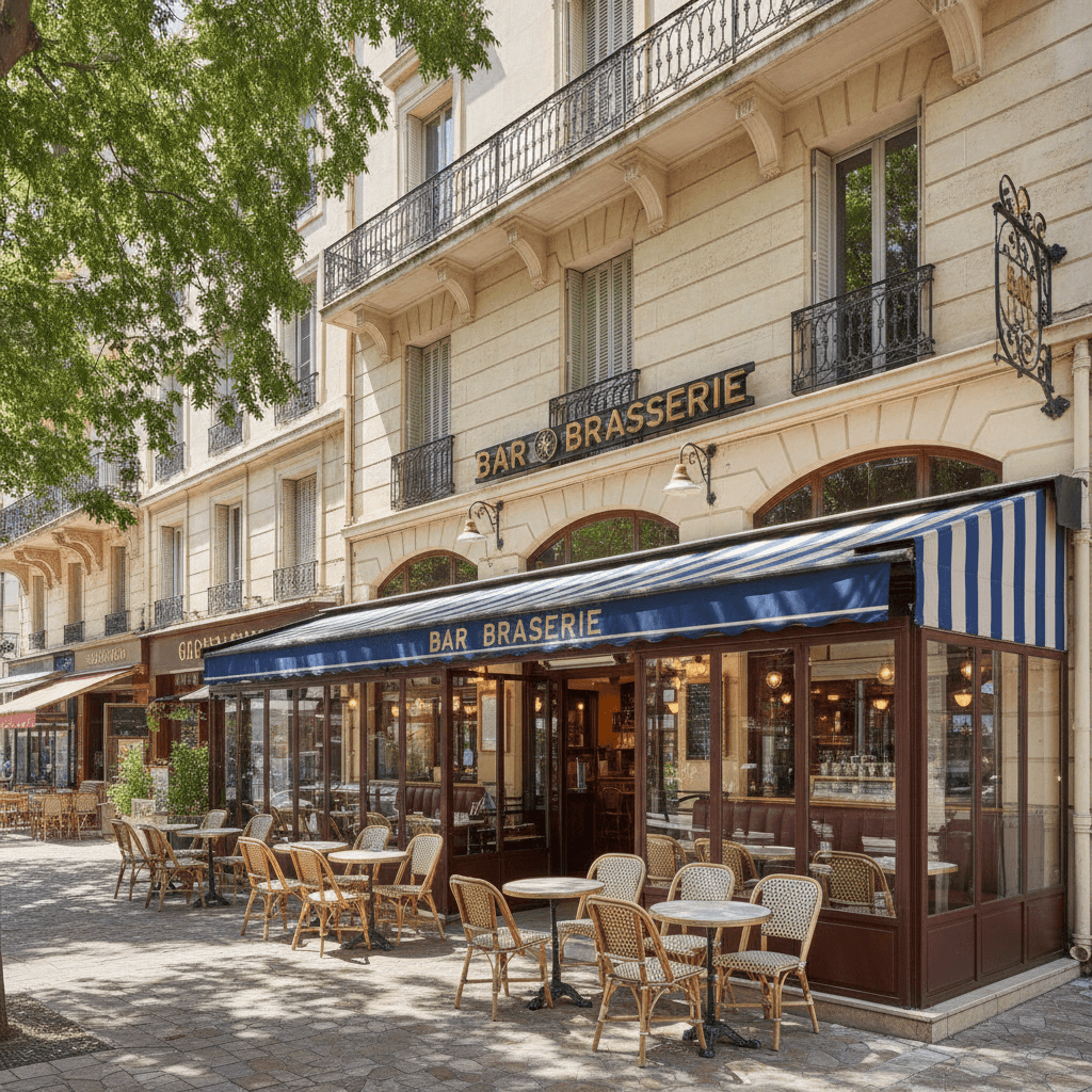 Bar-brasserie 220m² à Nice : terrasse - licence IV