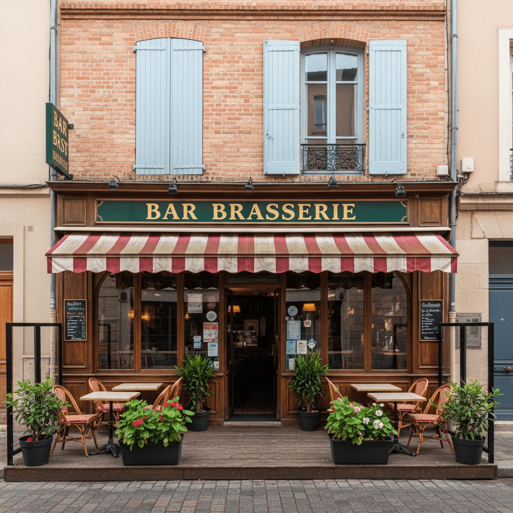 Bar-brasserie 120m² à Toulouse : terrasse