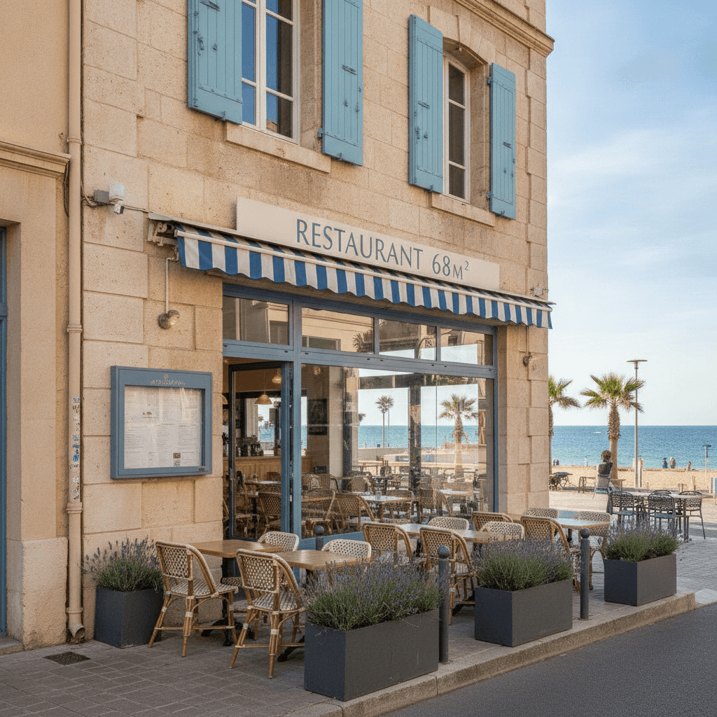 Restaurant 68m² à Marseille : licence IV - extraction