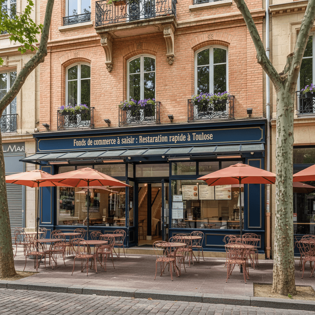 Fast-food 130m² à Toulouse : terrasse - licence IV