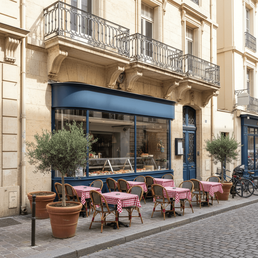 Fast-food à Marseille : terrasse