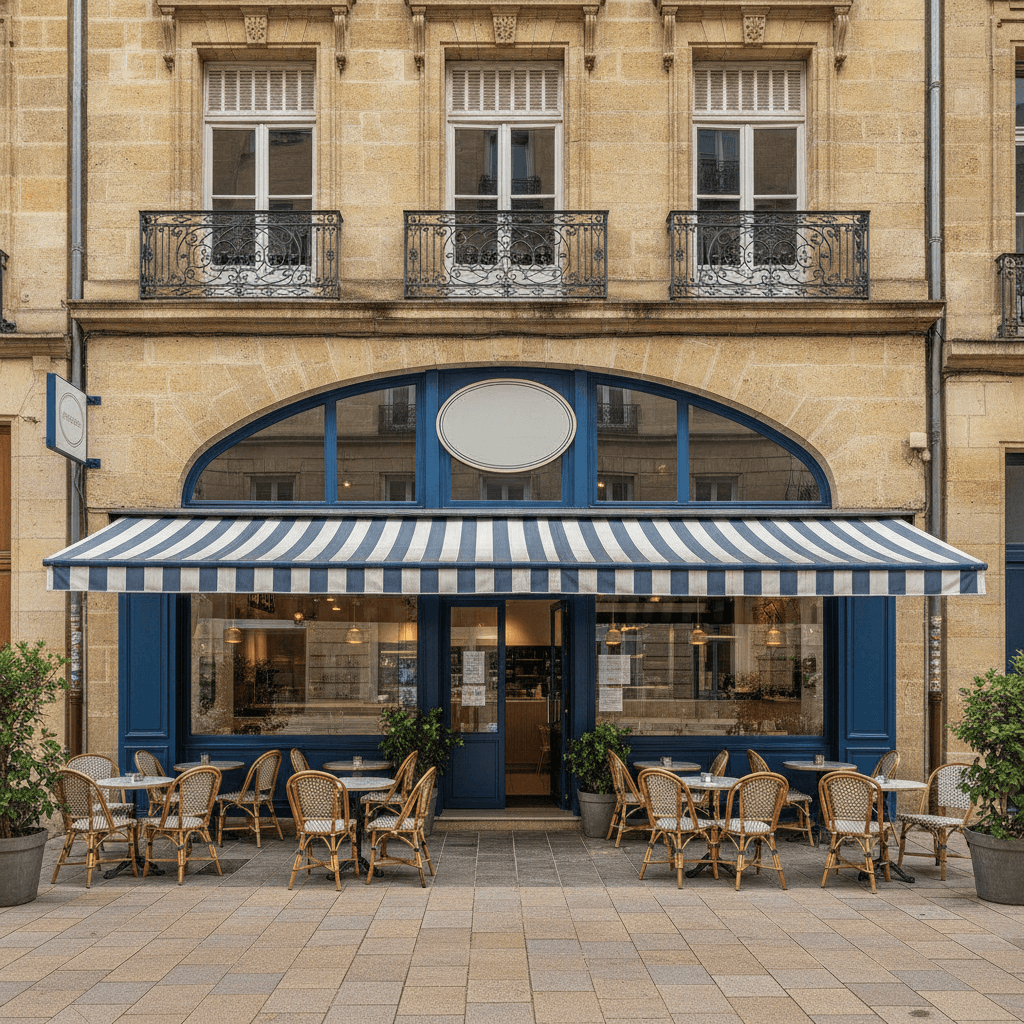 Fast-food 70m² à Bordeaux : terrasse - licence IV
