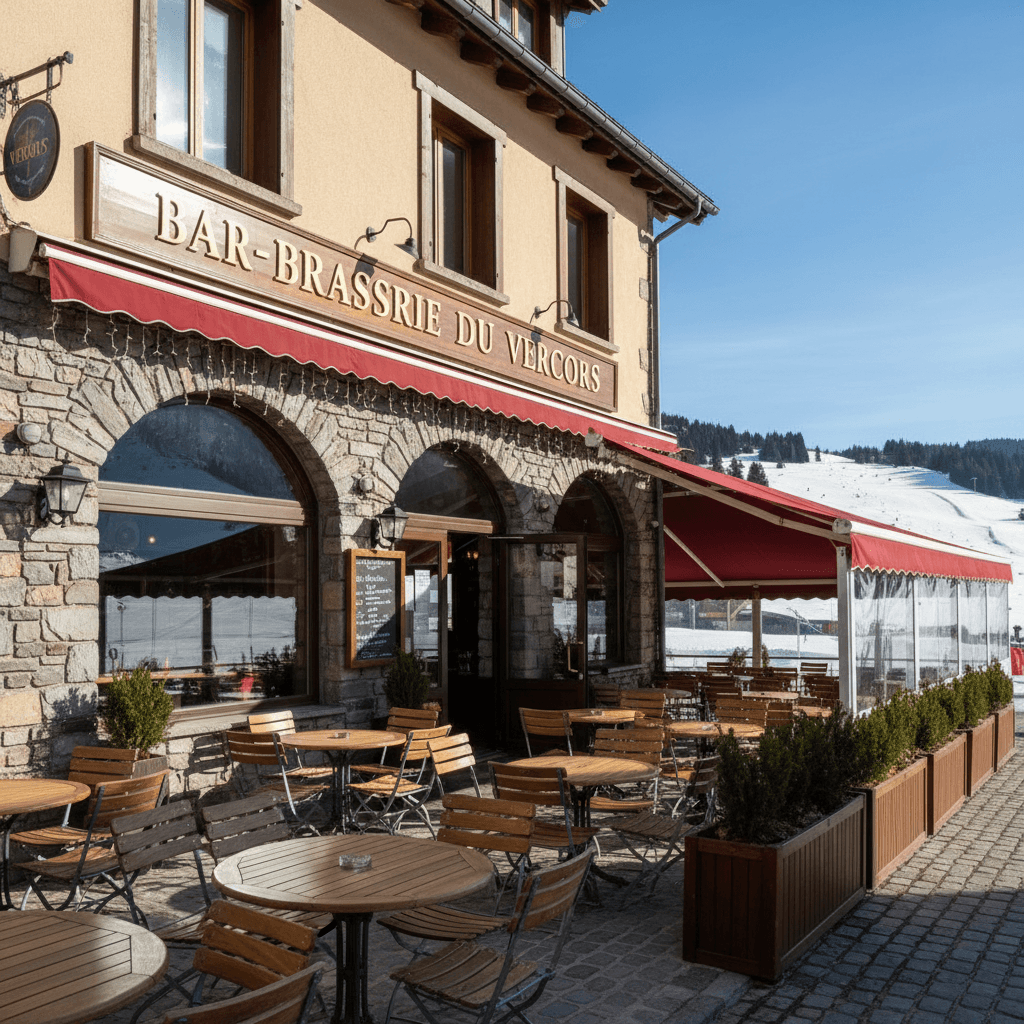 Bar-brasserie à Grenoble : terrasse - licence IV