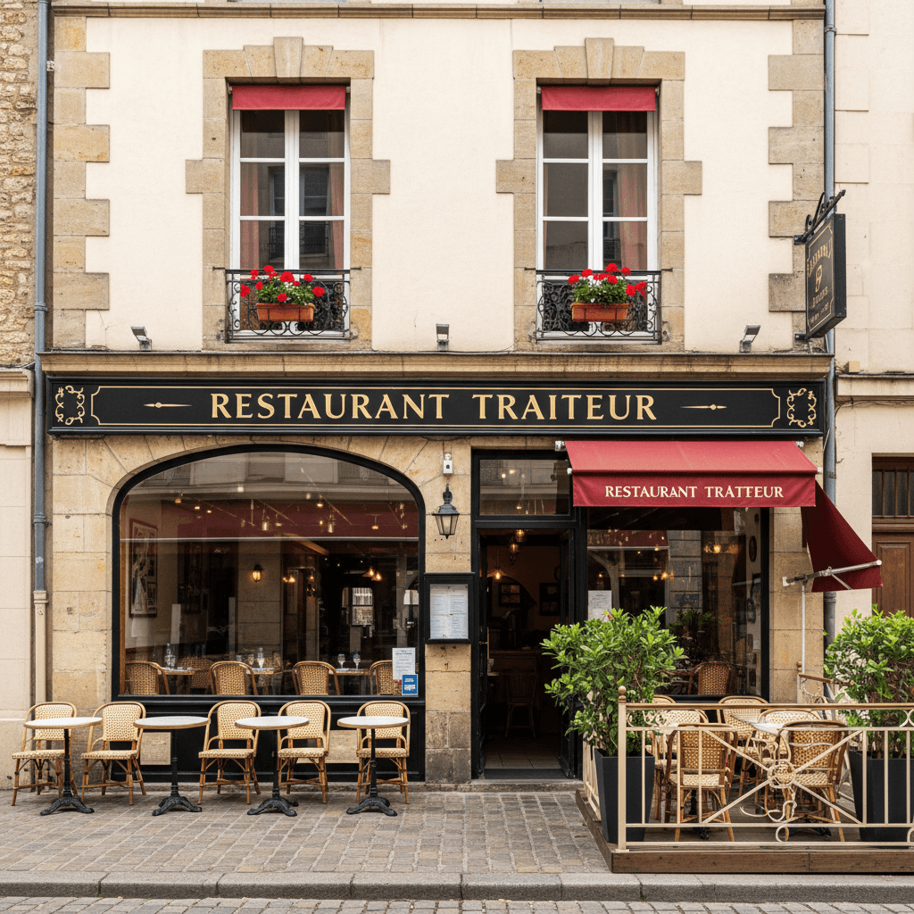 Restaurant 55m² à Rennes : terrasse - licence IV