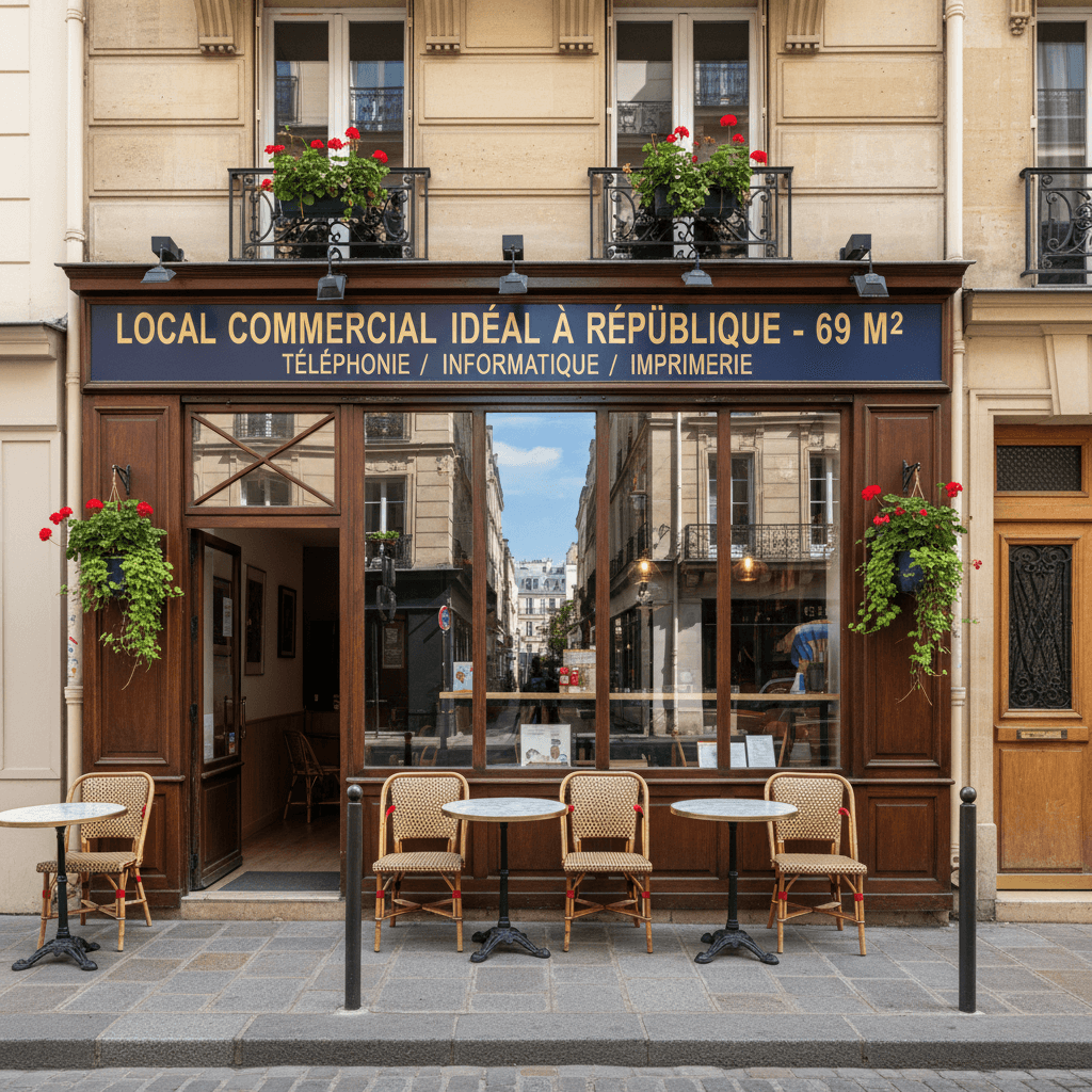 Local Commercial Idéal à République - 69 m²