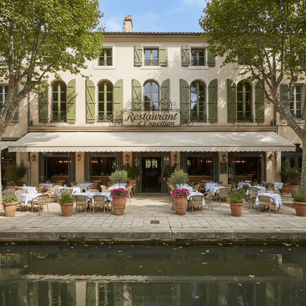 Restaurant 415m² à Montpellier : terrasse - licence IV