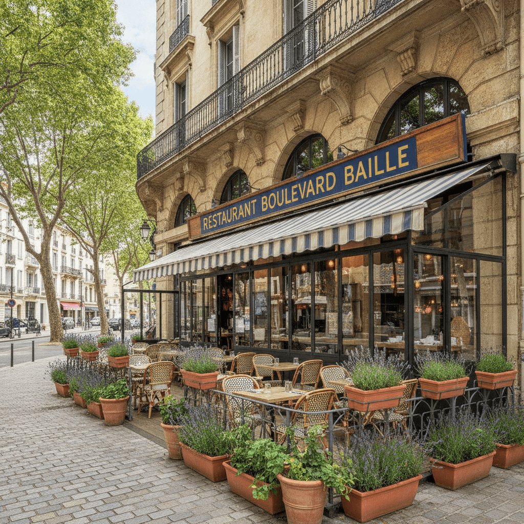 Restaurant 120m² à Marseille : terrasse - licence IV