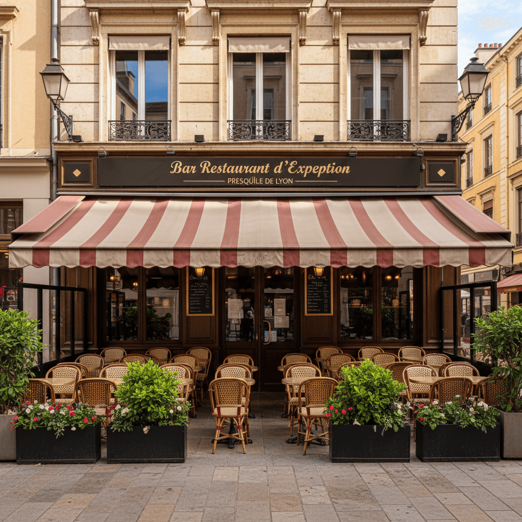 Restaurant à Lyon : terrasse - licence IV