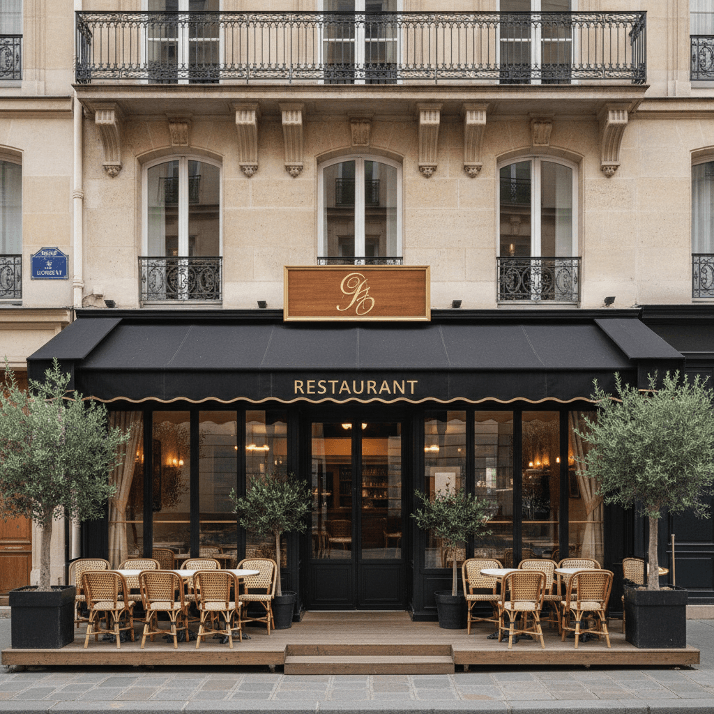 Restaurant 36 couverts à Paris : terrasse - licence IV