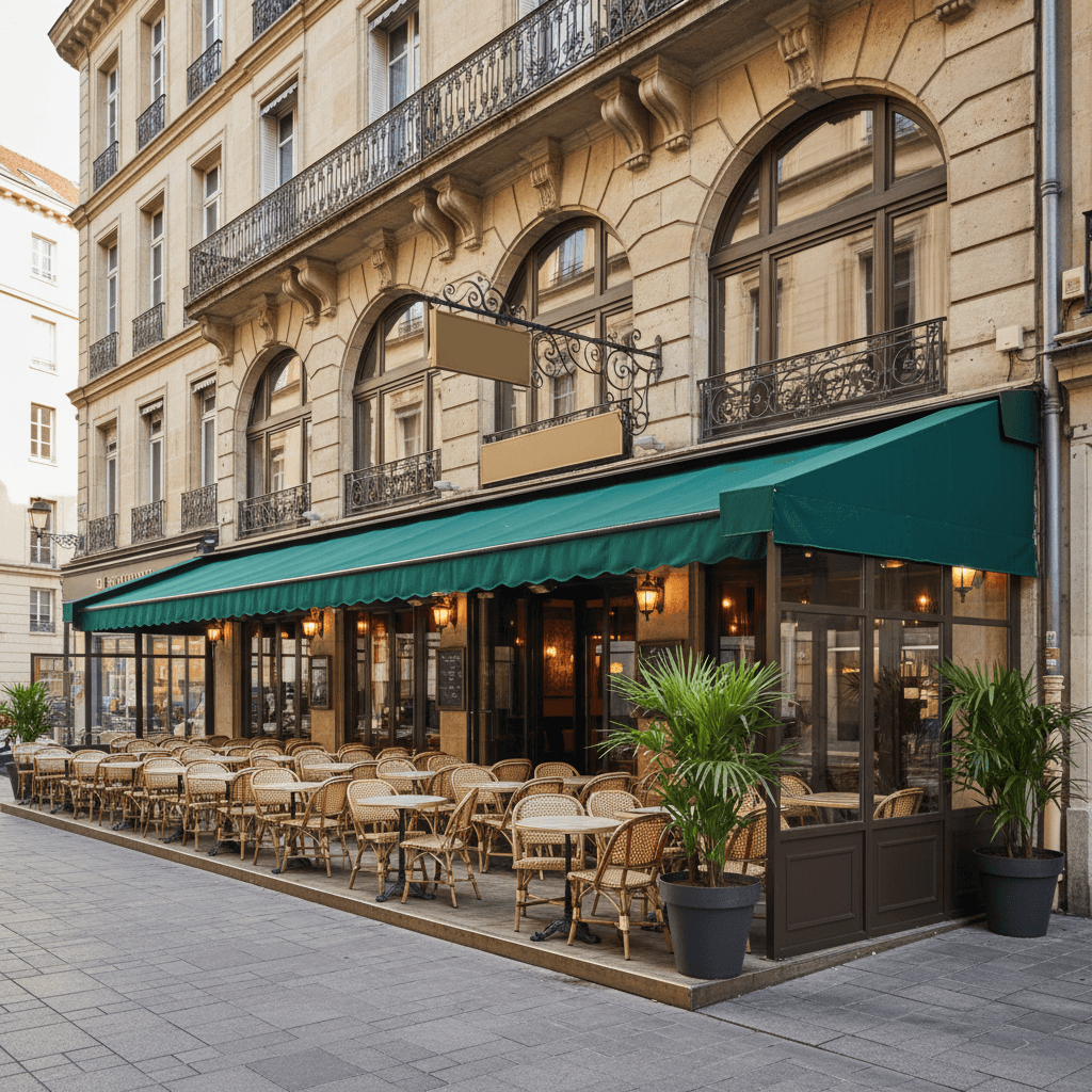 Restaurant 350m² à Grenoble : terrasse - extraction