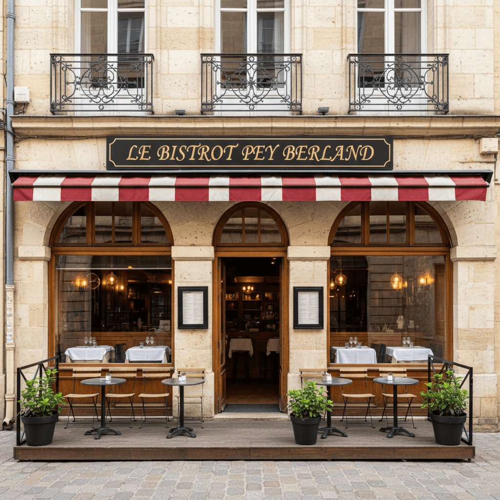 Restaurant à Bordeaux : terrasse - licence IV