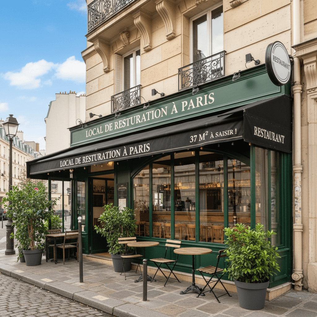 Local de Restauration à Paris - 37 m² à Saisir !