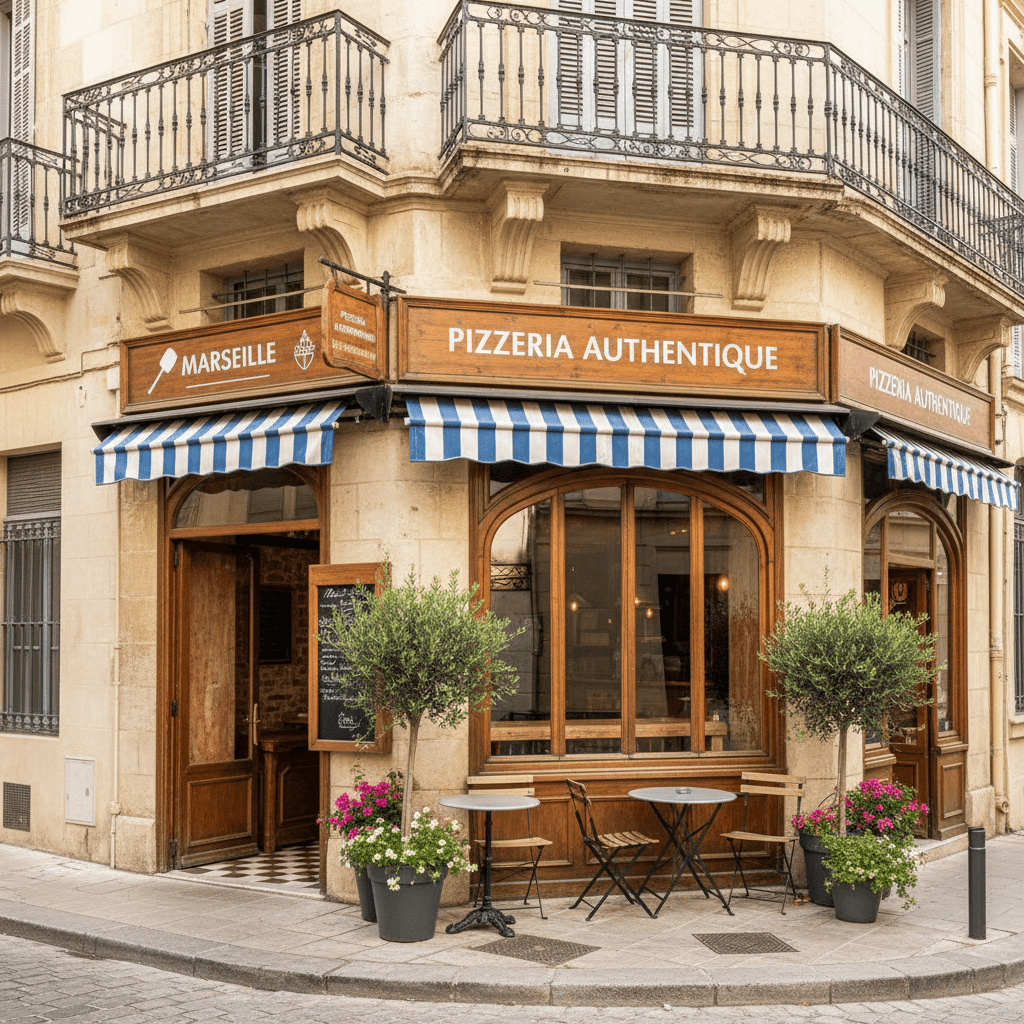 Restaurant 60m² à Marseille : terrasse - licence IV