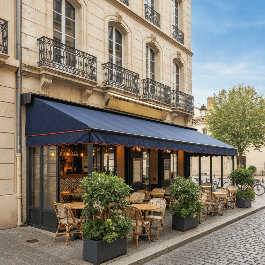Bar-brasserie 260m² à Montpellier : terrasse - licence IV