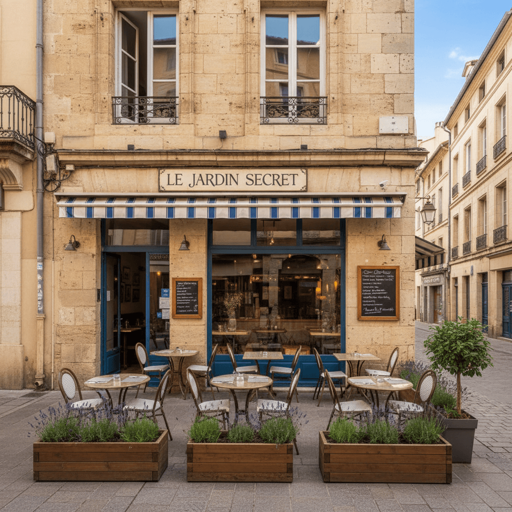 Restaurant 45m² à Montpellier : terrasse - licence IV
