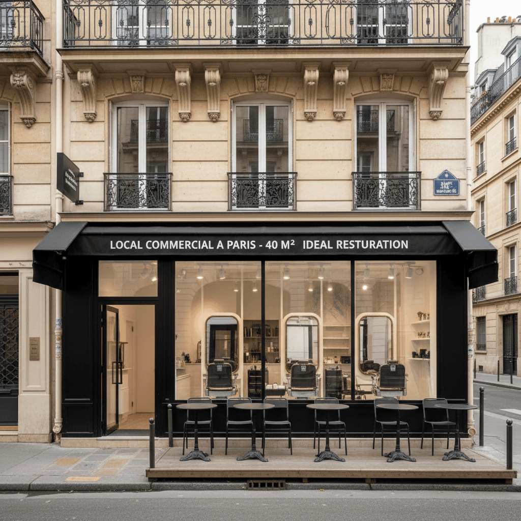 Local Commercial à Paris - 40 m² Idéal Restauration