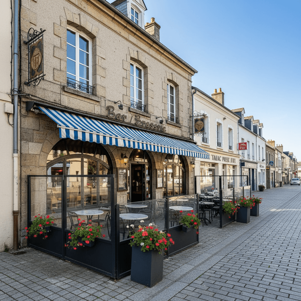 Bar-brasserie 120m² à Guémené-Penfao : terrasse - licence IV