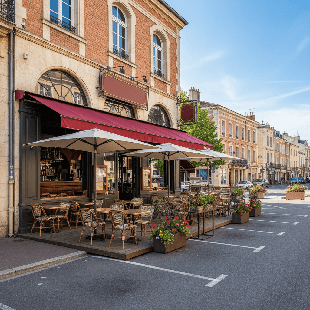 Bar-brasserie 300m² à Toulouse : terrasse - licence IV