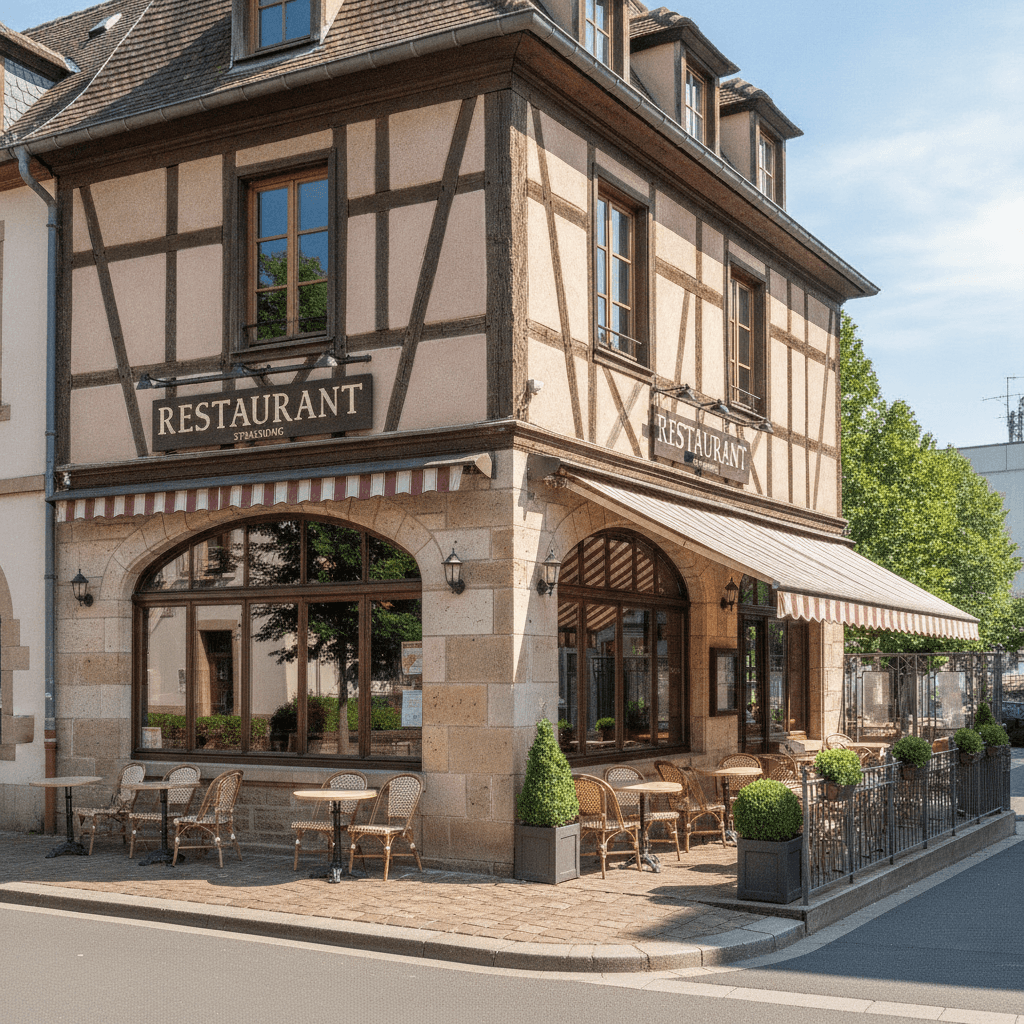 Restaurant 160m² à Strasbourg : terrasse - licence IV