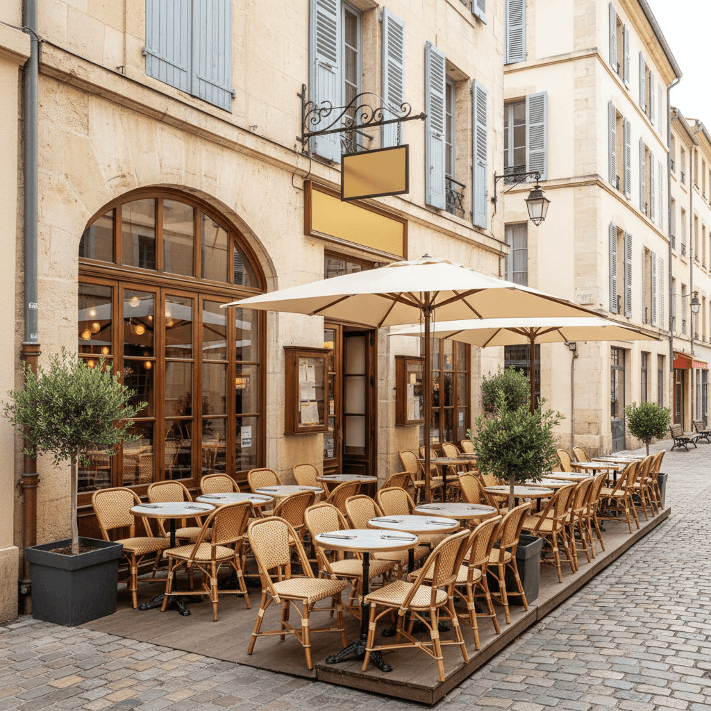 Restaurant 120m² à Montpellier : terrasse - licence IV