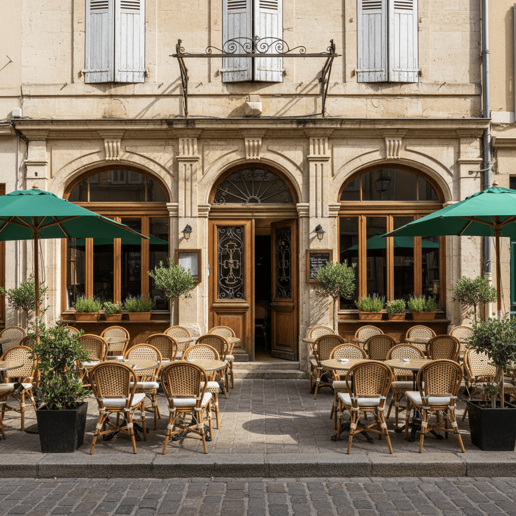 Restaurant 160m² à Montpellier : terrasse - extraction