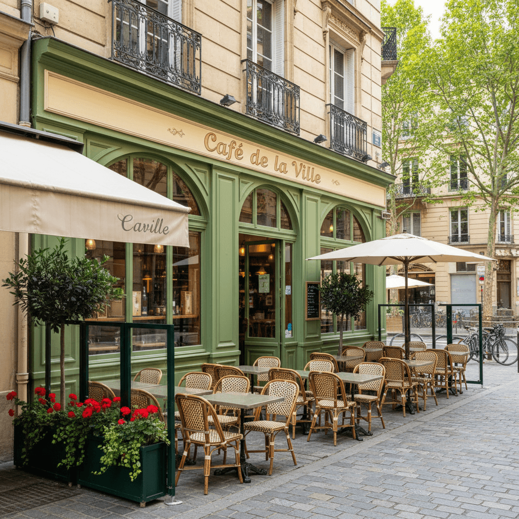 Bar-brasserie 80m² à Lyon : terrasse - licence IV