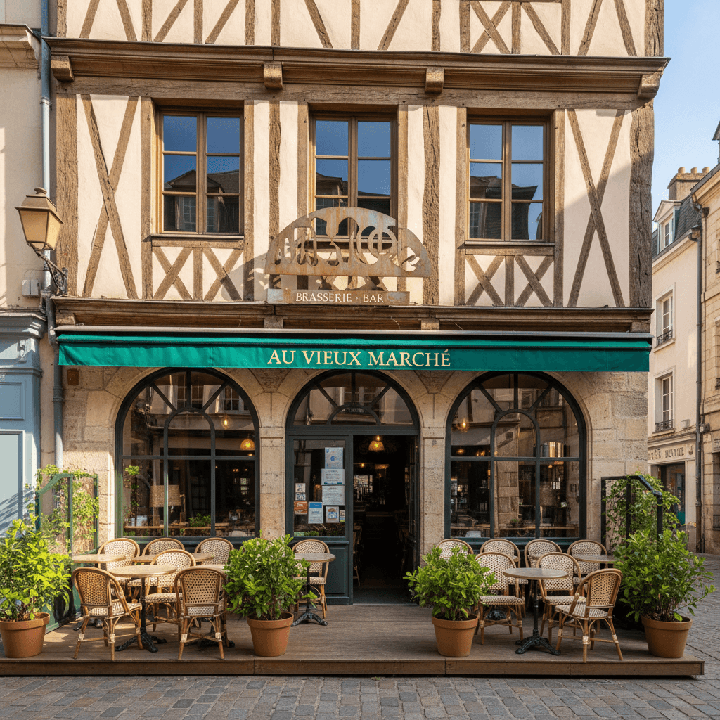 Bar-brasserie à Rouen : terrasse - licence IV