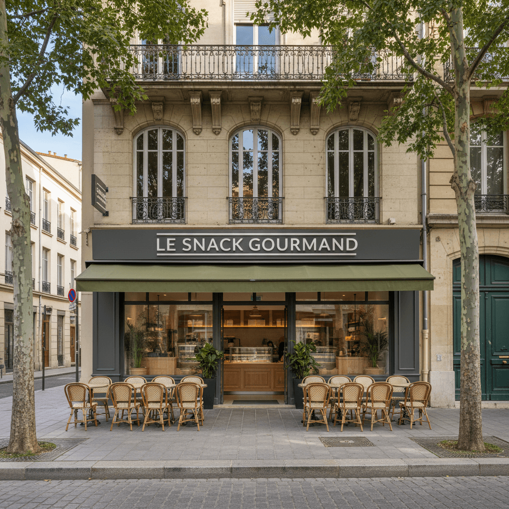 Snack à Lyon : terrasse