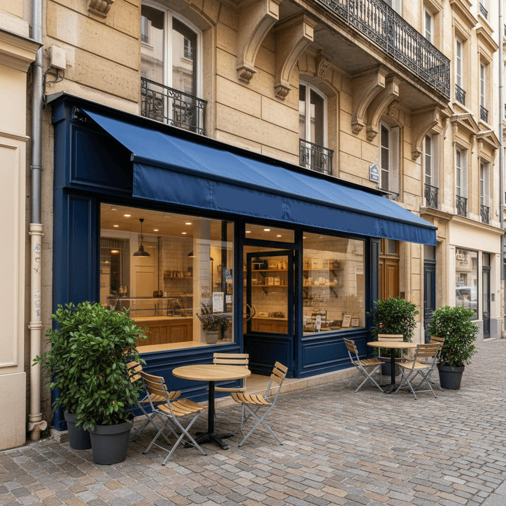 Fast-food 88m² à Lyon : terrasse - extraction