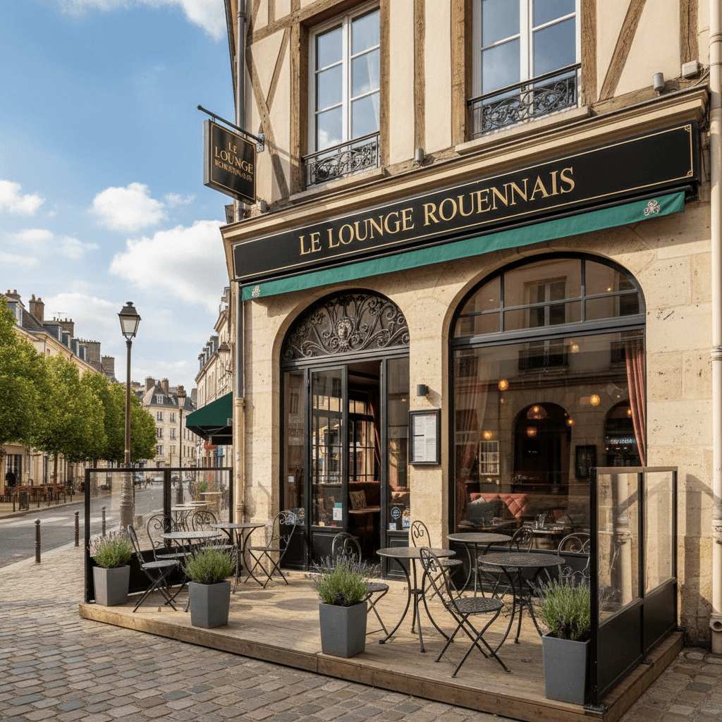 Bar-brasserie 150m² à Rouen : terrasse - licence IV