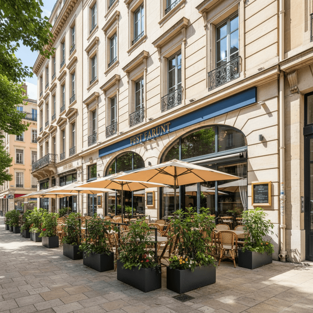 Restaurant à Lyon : terrasse - extraction