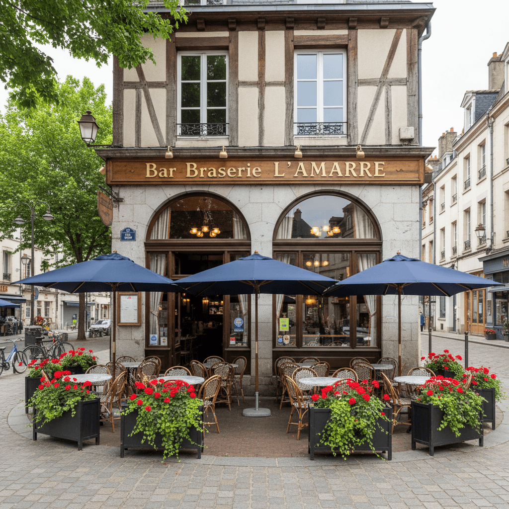 Bar-brasserie 100m² à Rennes : terrasse