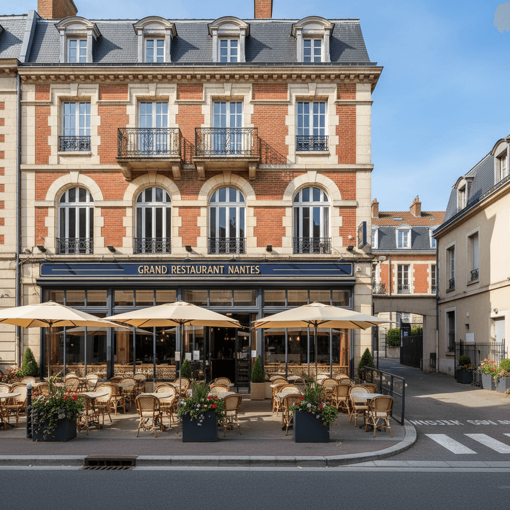 Restaurant 645m² à Nantes : terrasse - licence IV