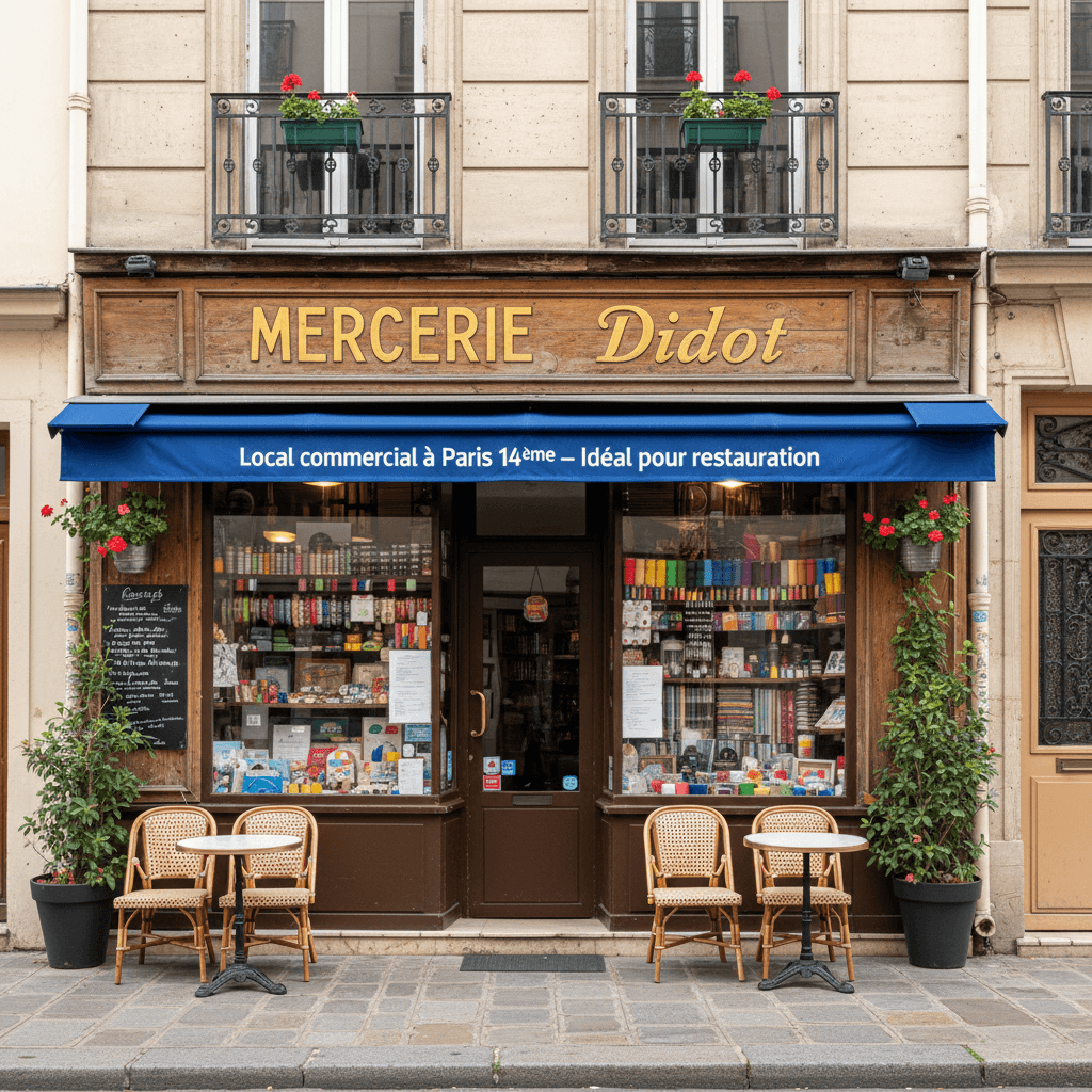 Local commercial à Paris 14ème - Idéal pour restauration