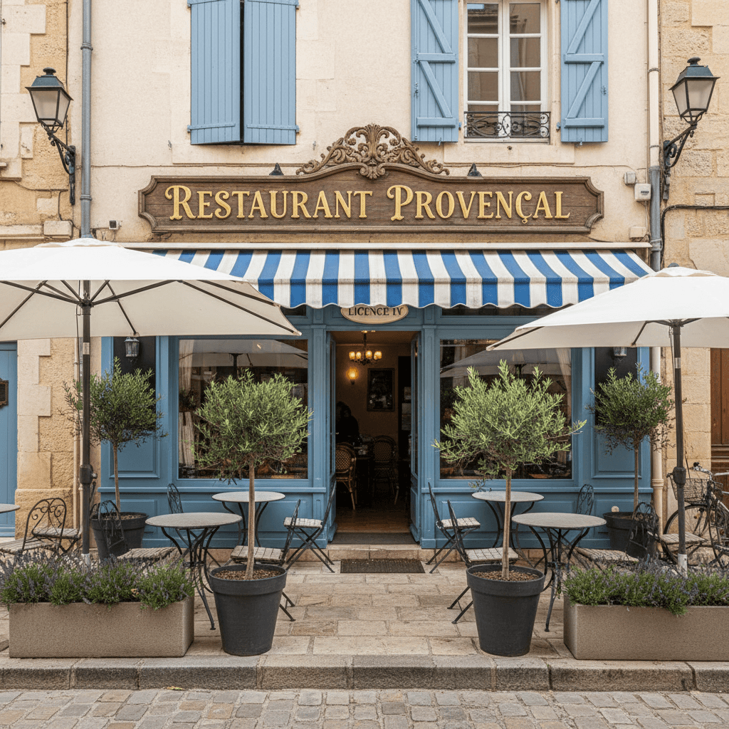 Restaurant à Marseille : terrasse - licence IV