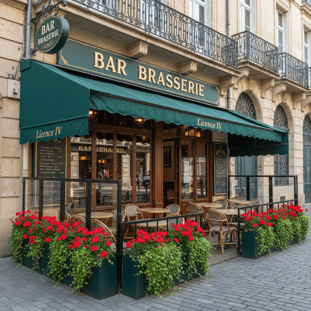 Bar-brasserie 80m² à Nantes : terrasse - licence IV