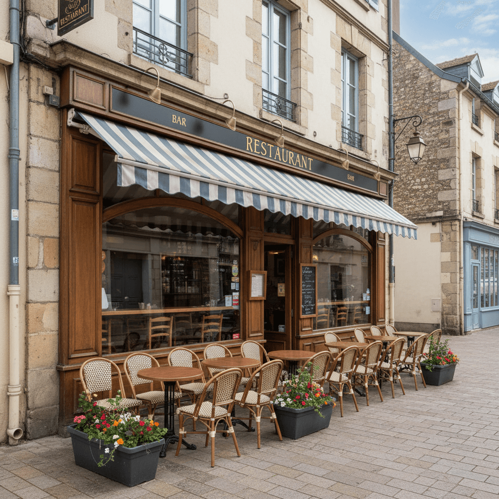 Restaurant 110m² à Nantes : terrasse - licence IV