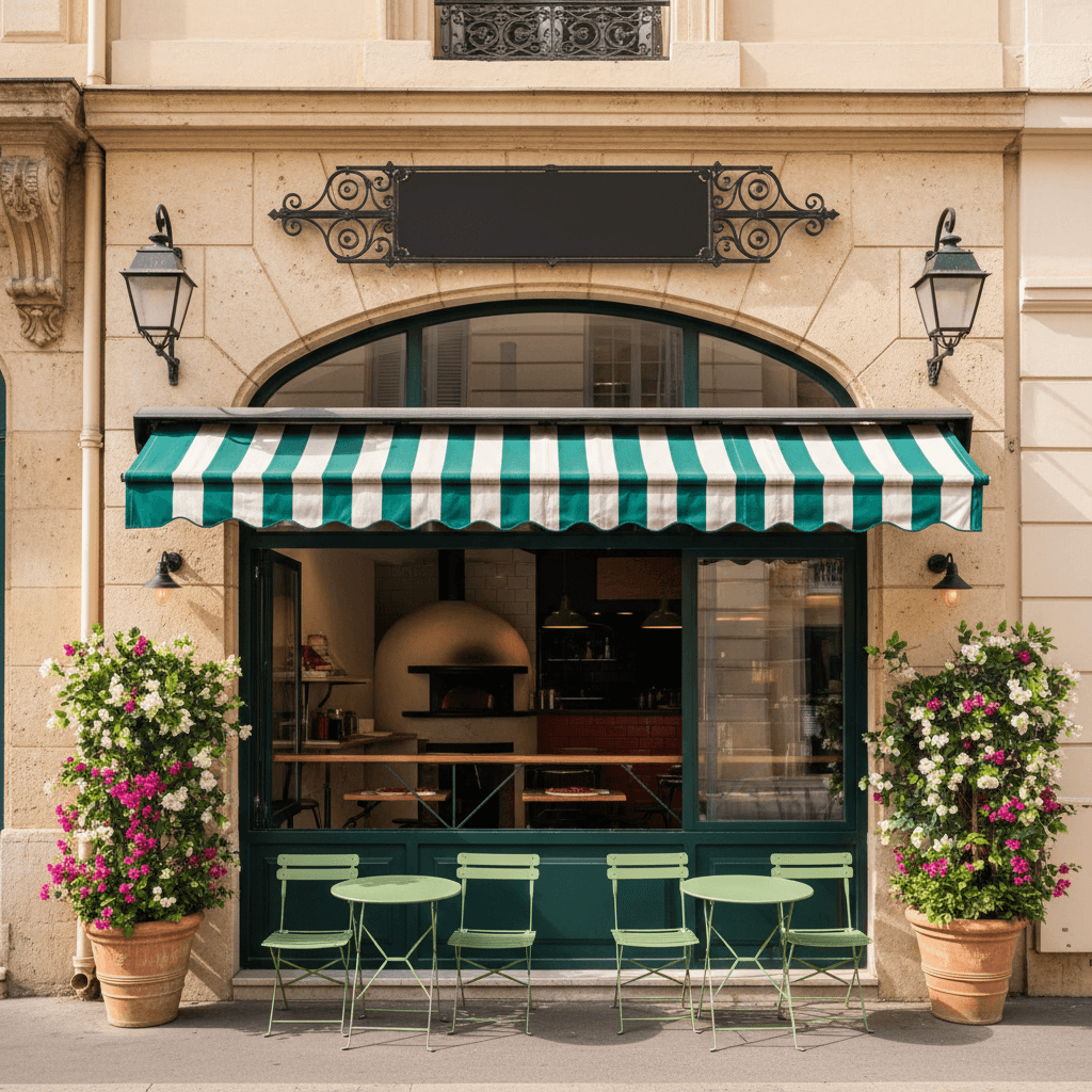 Restaurant 20m² à Marseille : terrasse - extraction