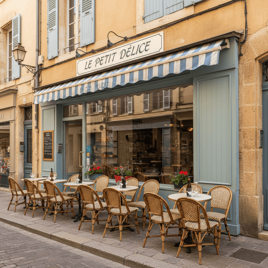 Fast-food à Montpellier : terrasse