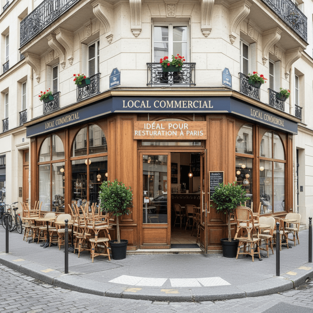 Local commercial idéal pour restauration à Paris