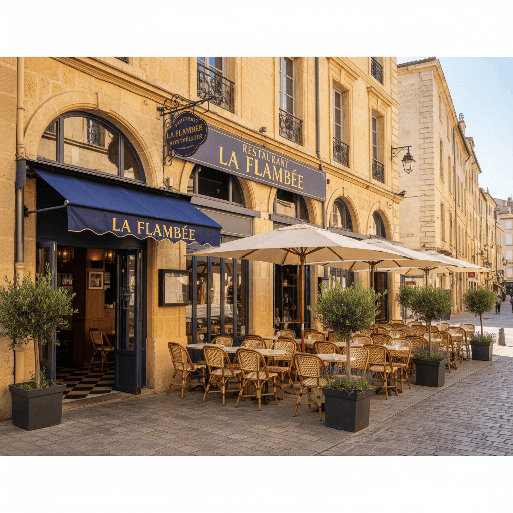 Restaurant à Montpellier : terrasse - extraction