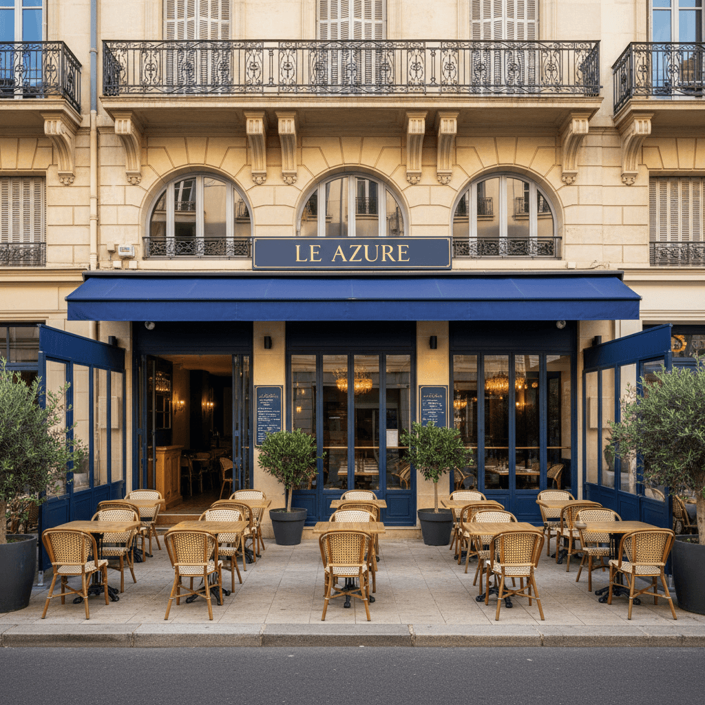 Restaurant 156m² à Nice : terrasse - extraction