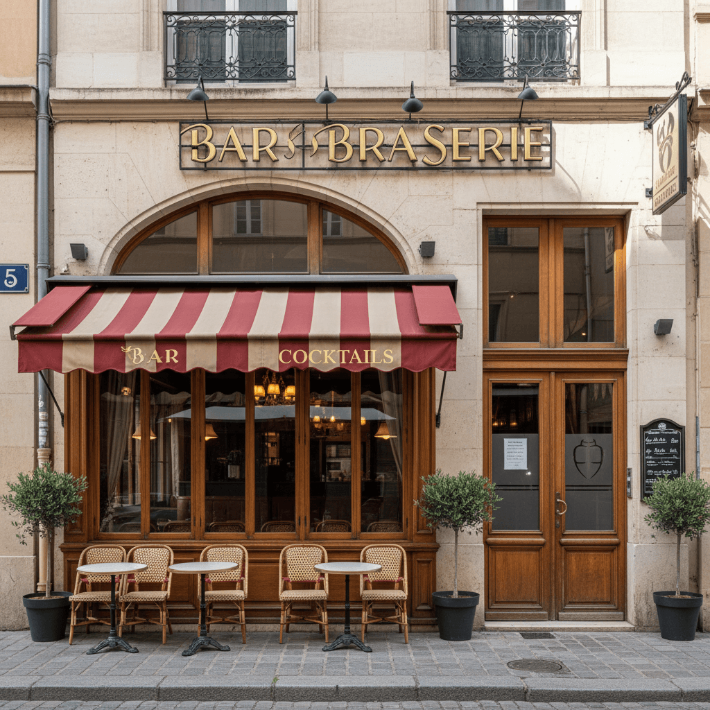 Bar-brasserie 58m² à Lyon : terrasse - licence IV