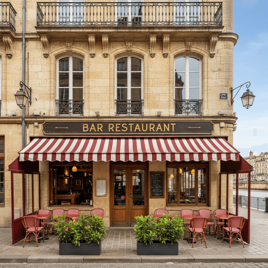 Restaurant à Bordeaux : terrasse - licence IV