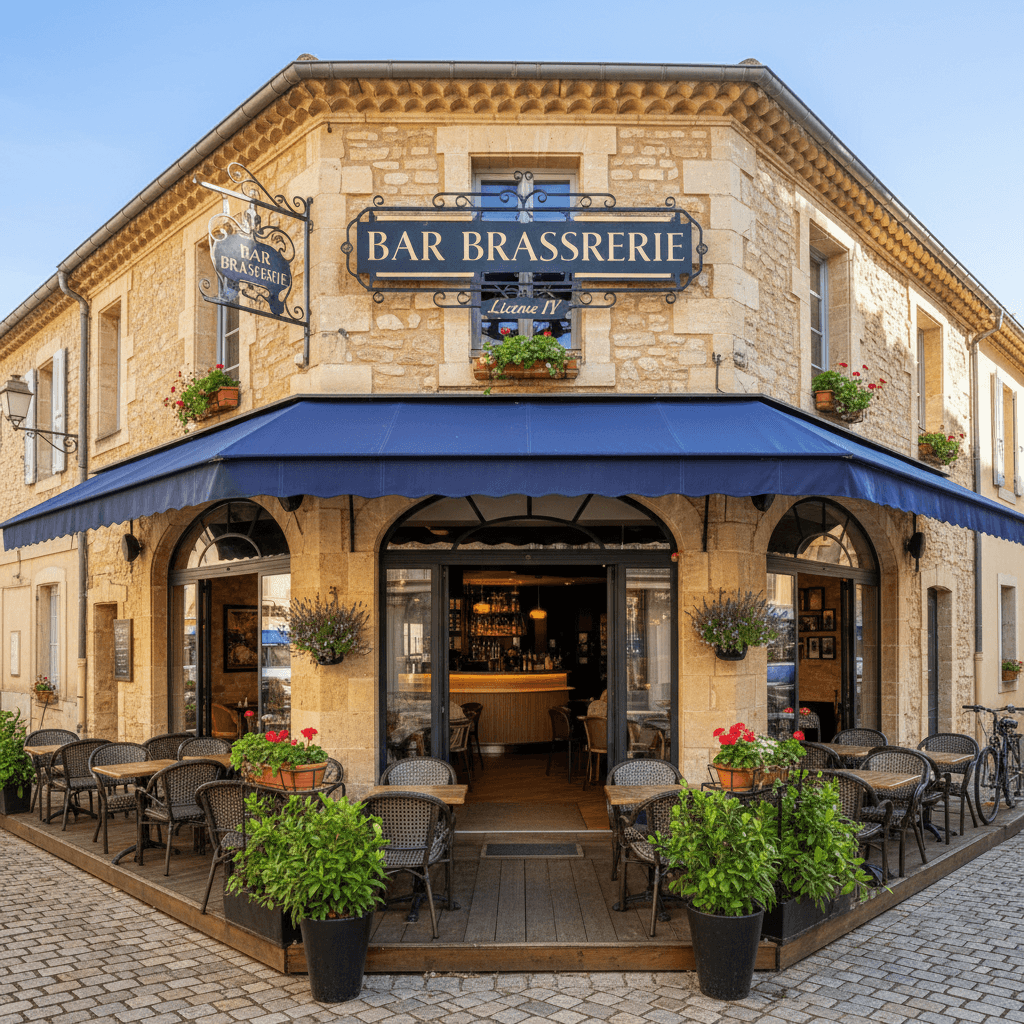 Bar-brasserie 163m² à Graveson : terrasse - licence IV