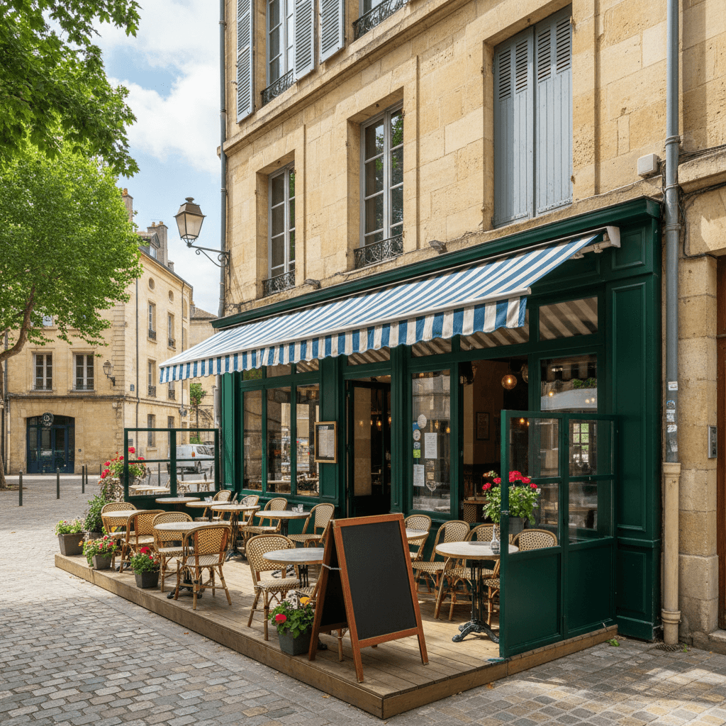 Restaurant 155m² à Bordeaux : terrasse - licence IV