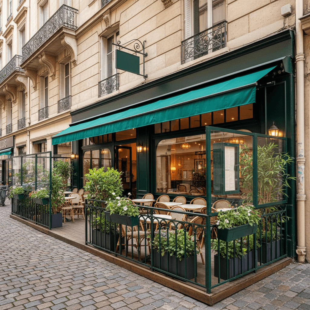 Restaurant à Lyon : terrasse - extraction