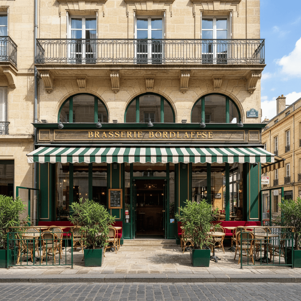 Bar-brasserie 390m² à Bordeaux : terrasse - licence IV